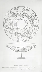 Tazza trovata a Tarquinia