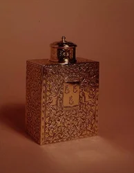 Scatola da tè, decorata nello stile di Gribelin, c.1700