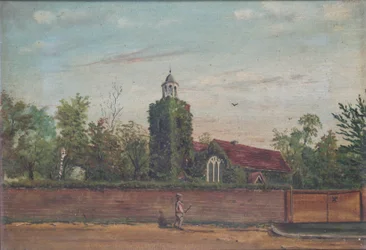 Chiesa di Teddington nel Middlesex, 1900 circa (olio su tela)