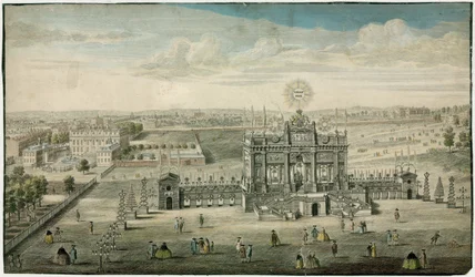 Tempio in onore della Pace di Aquisgrana 1749