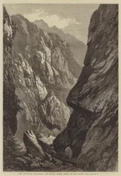 La Spedizione Abissina, il Passo di Sooroo Medio nel Passo di Senafe (incisione)