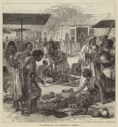 La guerra degli Ashanti, la piazza del mercato a Coomassie
