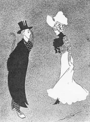 Il fatto nudo, illustrazione da The King, 25 maggio 1901