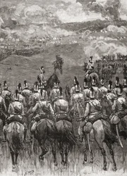La battaglia di Königgrätz, nota anche come la battaglia di Sadowa, Sadová o Hradec Králové, vicino a Sadová, Boemia