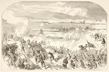 La Battaglia di Malvern Hill (litografia)
