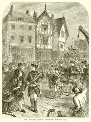Le truppe britanniche entrano a Boston, 1768