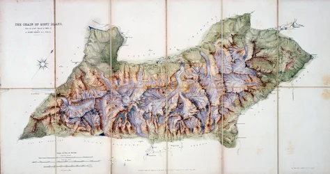 La catena del Monte Bianco, da un rilevamento effettivo nel 1863 di A. Adams Reilly, pubblicato in A Record of Mountain Adventure and Scientific Observation for the Alpine Club, 1865