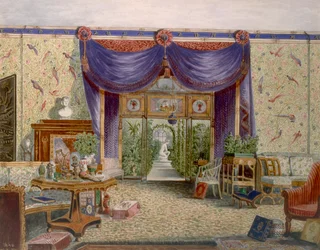 La stanza cinese a Middleton Park, Oxfordshire