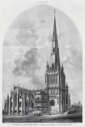 La Chiesa di Santa Maria Redcliff, Bristol (incisione)
