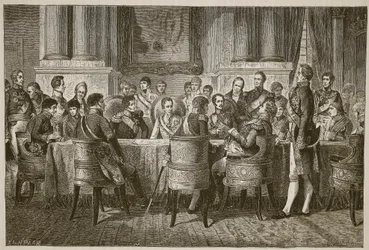 Il Congresso di Vienna, illustrazione da Cassells Illustrated History of England