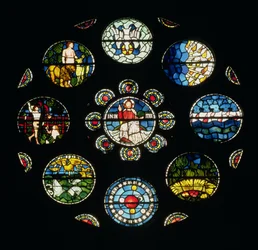 La Finestra della Creazione, progettata da Philip Webb, William Morris e Edward Burne-Jones, 1861