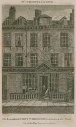 Il magazzino sporco, residenza in Leadenhall Street, Londra, di Nicholas Bentley, noto anche come Dirty Dick