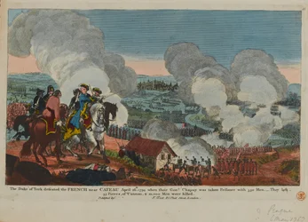 Il Duca di York (1763-1827) che sconfigge i francesi vicino a Cateau, 26 aprile 1794