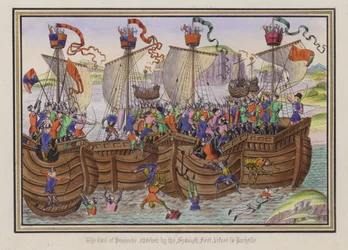 Il conte di Pembroke attaccato dalla flotta spagnola, prima di La Rochelle