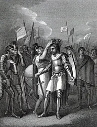 Il conte di Richmond scelto re dopo la battaglia di Bosworth, da 