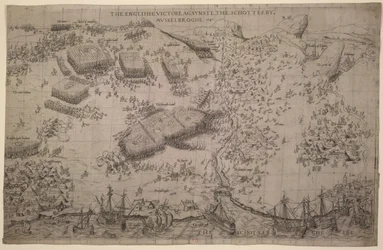 La vittoria inglese contro gli scozzesi a Muskelbroghe, 1547