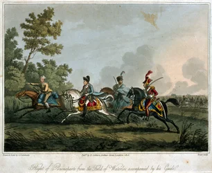La fuga di Bonaparte (1769-1821) dal campo di Waterloo nel 1815, 1817