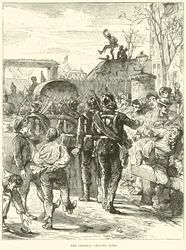 I tedeschi lasciano Parigi, marzo 1871