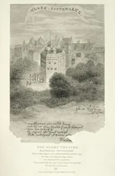 Il Globe Theatre, Bankside, Southwark, dopo un disegno da Pennants London, pubblicato per la prima volta nel 1793, inciso da James Stow (c.1770-p.1820), pubblicato 1812