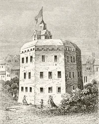 Il Globe Theatre, Southwark, da «Storia nazionale e domestica dell