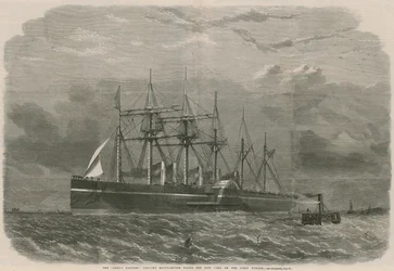 Il Great Eastern lascia le acque di Southampton per New York nel suo primo viaggio