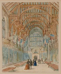 La Grande Sala, Hampton Court Palace, c.1860-70