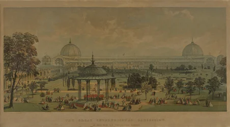 La Grande Esposizione Internazionale, vista dai Giardini Orticoli, 1851