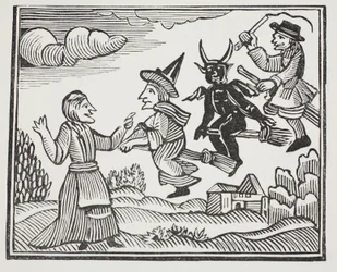 La Storia di Madre Shipton, illustrazione da Chap-books of the Eighteenth Century di John Ashton, pub. 1882