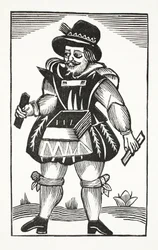 La storia di Tom Long il corriere, illustrazione da Chap-books del XVIII secolo di John Ashton, pub. 1882