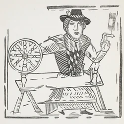 La storia del mendicante cieco di Bednal Green, illustrazione da Chap-books del XVIII secolo di John Ashton, pub. 1882