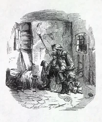 La casa del bruciatore di covoni, illustrazione da 