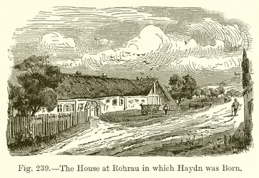 La casa a Rohrau in cui nacque Haydn