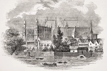 Le case del Parlamento dal fiume al tempo di John Hampden, da 