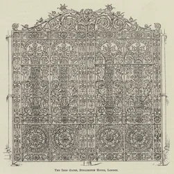 Le porte di ferro, Burlington House, Londra (incisione)