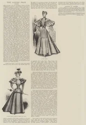 La pagina delle signore, abbigliamento (incisione)