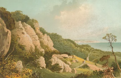 La frana vicino a Ventnor, Isola di Wight