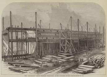 Il piroscafo "Leviathan" (Great Eastern), come appariva all