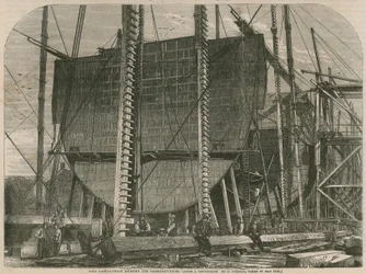 Il Leviathan durante la costruzione