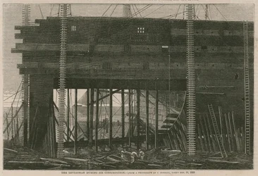 Il Leviathan durante la costruzione