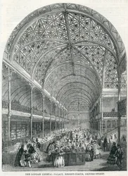 Il Crystal Palace di Londra, Regent Circus, Oxford Street, 1858