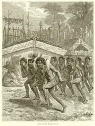 La danza di guerra Maori