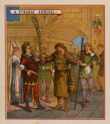 Il matrimonio di Allan-A-Dale (litografia a colori)