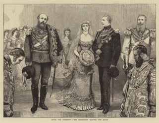 Il Matrimonio del Duca di Connaught, dopo la Cerimonia, il Corteo che Lascia l