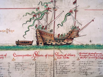 La Mary Rose, dal Anthony Roll