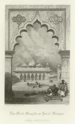 La Moti Musjid, o Moschea della Perla, Agra, India