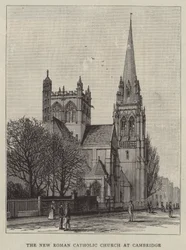 La nuova chiesa cattolica romana a Cambridge (incisione)
