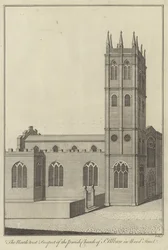 Prospetto nord-ovest della Chiesa parrocchiale di St Alban in Wood Street, Londra