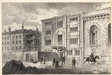 Il vecchio ufficio postale in Lombard Street, circa 1800