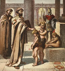 Il Papa e i bambini sassoni