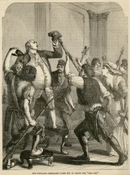 Il popolo costringe Luigi XVI ad adottare il berretto rosso, 1792